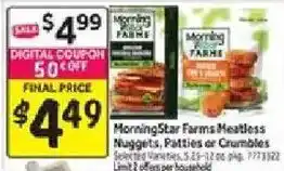 Stop&Shop Morningstar Farms Meatless Nuggets, Patties or Crumbles offer