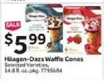 Stop&Shop Häagen-Dazs Waffle Cones offer