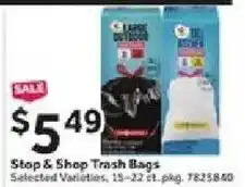 Stop&Shop Stop & Shop Trash Bags offer