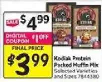 Stop&Shop Kodiak Protein Packed Muffin Mix offer