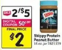 Stop&Shop Skippy Protein Peanut Butter offer