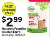 Stop&Shop Nature's Promise Pearled Farro offer