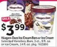 Stop&Shop Häagen-Dazs ice cream bars or ice cream offer