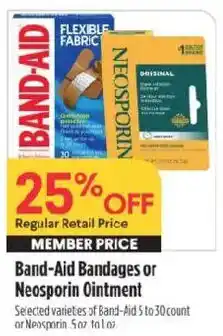 Raley's Band-Aid Bandages or Neosporin Ointment offer