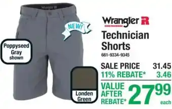 Wrangler Technician Shorts