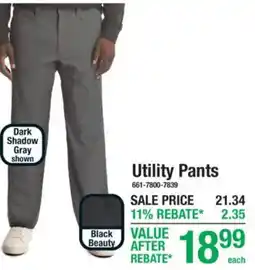 Menards Utility Pants offer