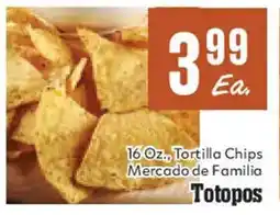 Market Basket Totopos tortilla chips offer