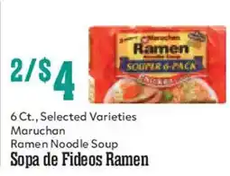 Market Basket Maruchan Ramen Noodle Soup offer