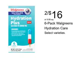 Walgreens Walgreens Hydration Care offer