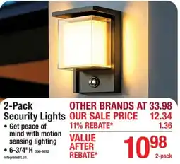 Menards 2-Pack Security Lights offer
