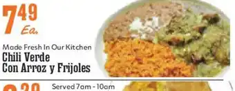 Market Basket Chili Verde Con Arroz y Frijoles offer