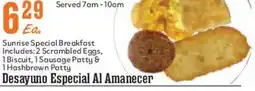 Market Basket Sunrise Special Breakfast offer