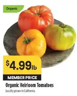 Raley's Organic Heirloom Tomatoes offer