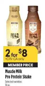 Raley's Muscle Milk Pro Protein Shake offer