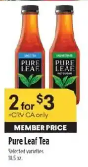 Raley's Pure Leaf Tea offer