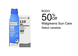 Walgreens Walgreens Sun Care offer