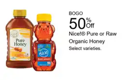 Walgreens Nice! Pure or Raw Organic Honey offer