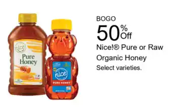 Walgreens Nice! Pure or Raw Organic Honey offer