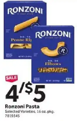 Stop&Shop Ronzoni Pasta offer