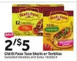 Stop&Shop Old El Paso Taco Shells or Tortillas offer