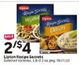 Stop&Shop Lipton Recipe Secrets offer