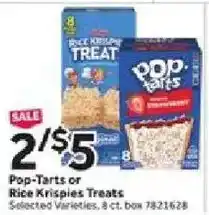 Stop&Shop Pop-Tarts or Rice Krispies Treats offer