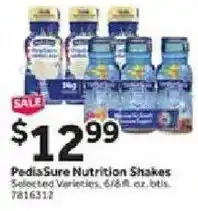 Stop&Shop PediaSure Nutrition Shakes offer