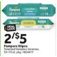 Stop&Shop Pampers Wipes offer
