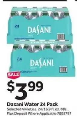 Stop&Shop Dasani Water 24 Pack offer