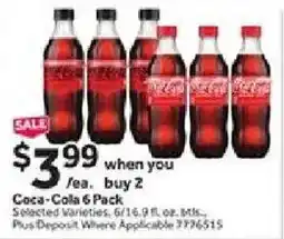 Stop&Shop Coca-Cola 6 Pack offer