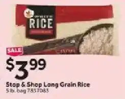 Stop&Shop Stop & Shop Long Grain Rice offer