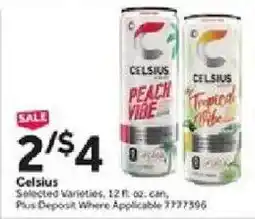 Stop&Shop Celsius Selected Varieties offer