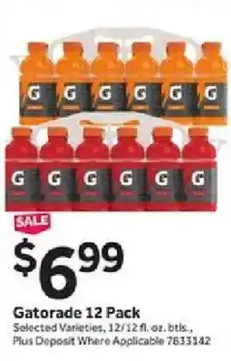 Stop&Shop Gatorade 12 Pack offer