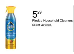 Walgreens Pledge household cleaners offer
