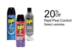 Walgreens Raid Pest Control offer