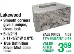 Menards Lakewood True Definition Silver Mist color offer