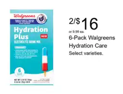 Walgreens Walgreens Hydration Plus Electrolyte Drink Mix offer