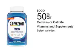 Walgreens Centrum Men Vitamins and Supplements offer