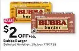 Stop&Shop Bubba Burger offer