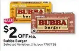 Stop&Shop Bubba Burger offer