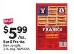 Stop&Shop Bar S Franks offer