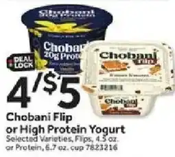 Stop&Shop Chobani Flip or High Protein Yogurt offer