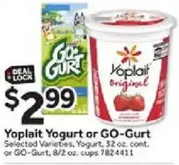 Stop&Shop Yoplait Yogurt or GO-Gurt offer