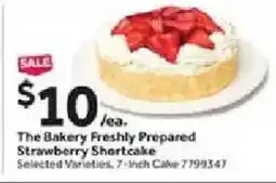 Stop&Shop The Bakery Freshly Prepared Strawberry Shortcake offer