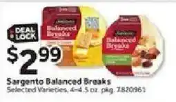 Stop&Shop Sargento Balanced Breaks offer