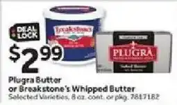 Stop&Shop Plugra Butter or Breakstone's Whipped Butter offer