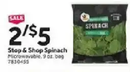 Stop&Shop Stop & Shop Spinach offer