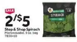 Stop&Shop Stop & Shop Spinach offer