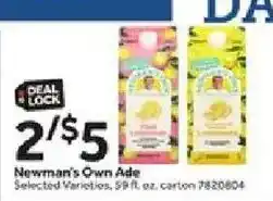 Stop&Shop Newman's Own Ade offer