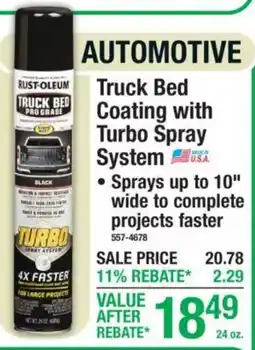 Menards Rust-Oleum Truck Bed Coating with Turbo Spray System offer
